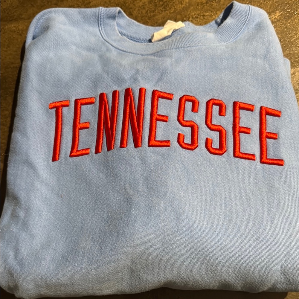 Champion Reverse Weave X-Large Sweatshirt in Light Blue